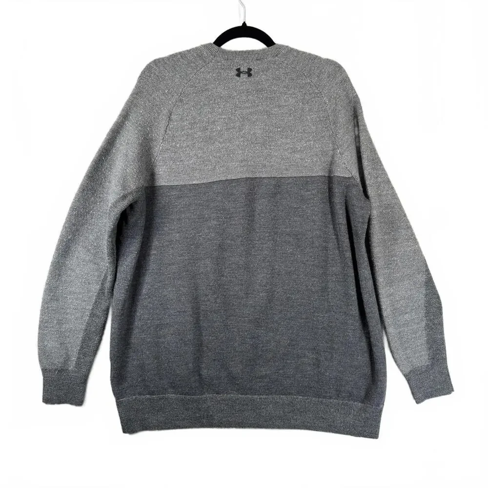 Under Armour‎ Men's Loose Cold Gear Crew Neck Sweater XL Grey